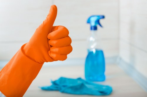 Professional cleaning equipment used for stain treatment