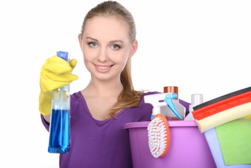 Local cleaner working in a W11 flat with routine upkeep