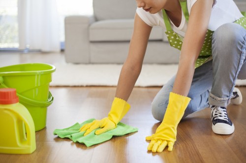 Detailed kitchen cleaning during a move in clean in W11